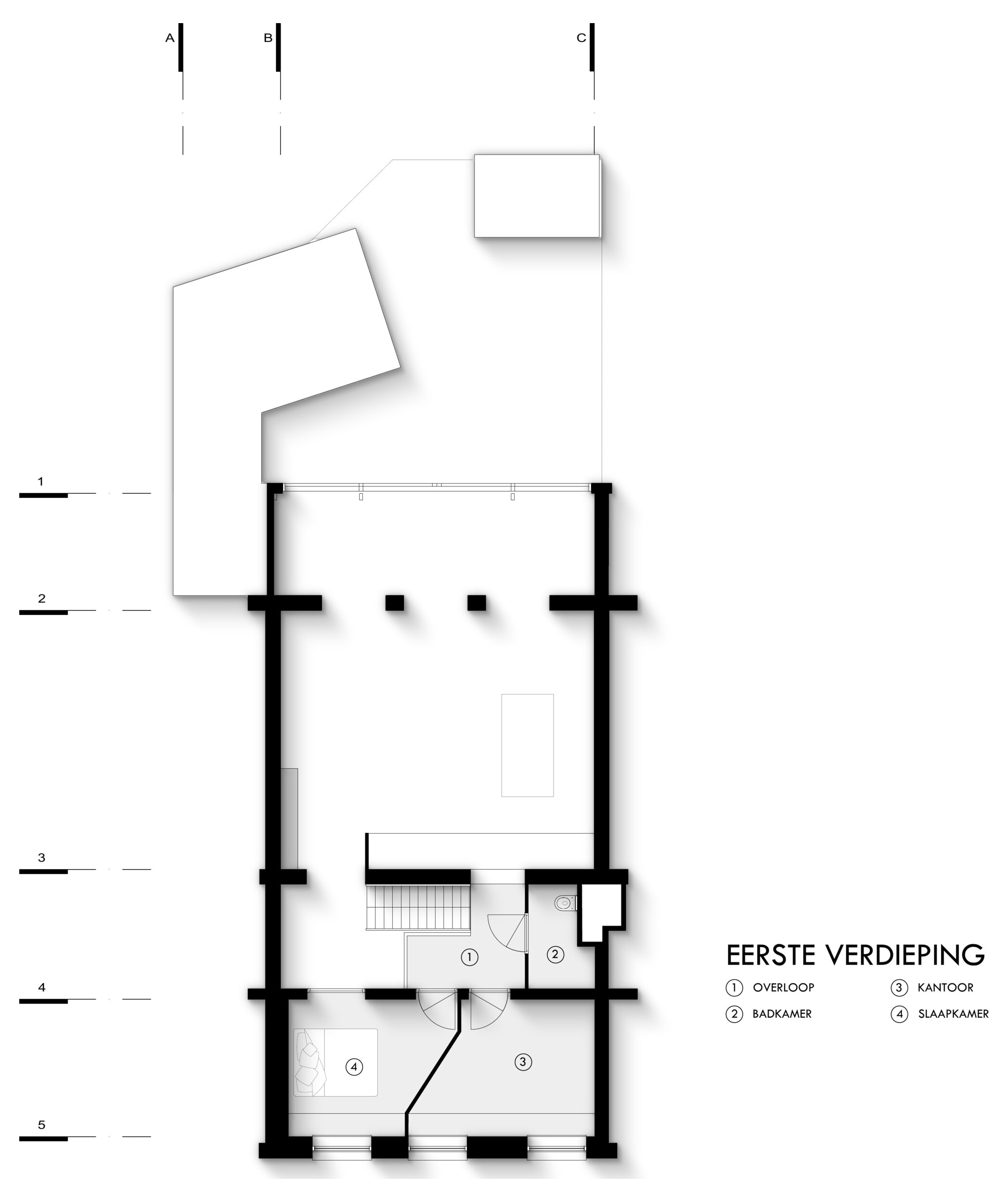 Plattegrond eerste verdieping